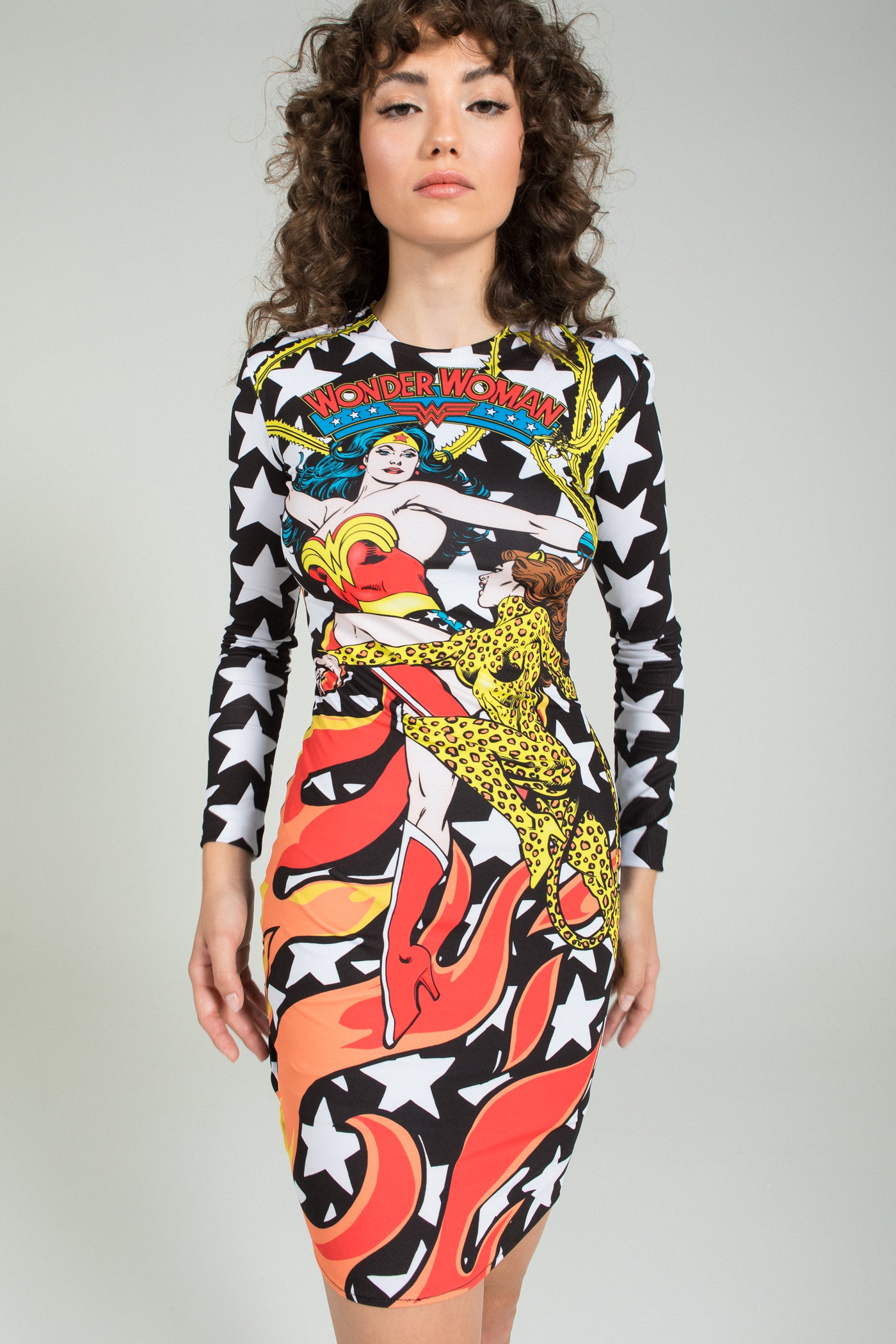 WONDER WOMAN STARS STRETCH DRESS