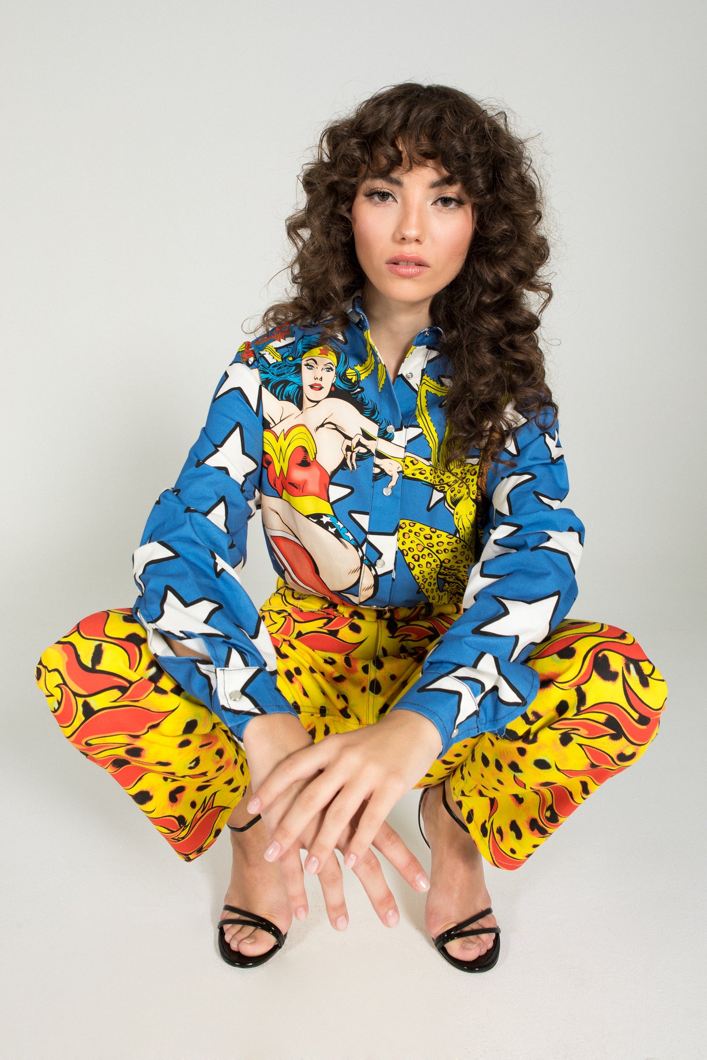 CHEETAH MOM FIT JEANS