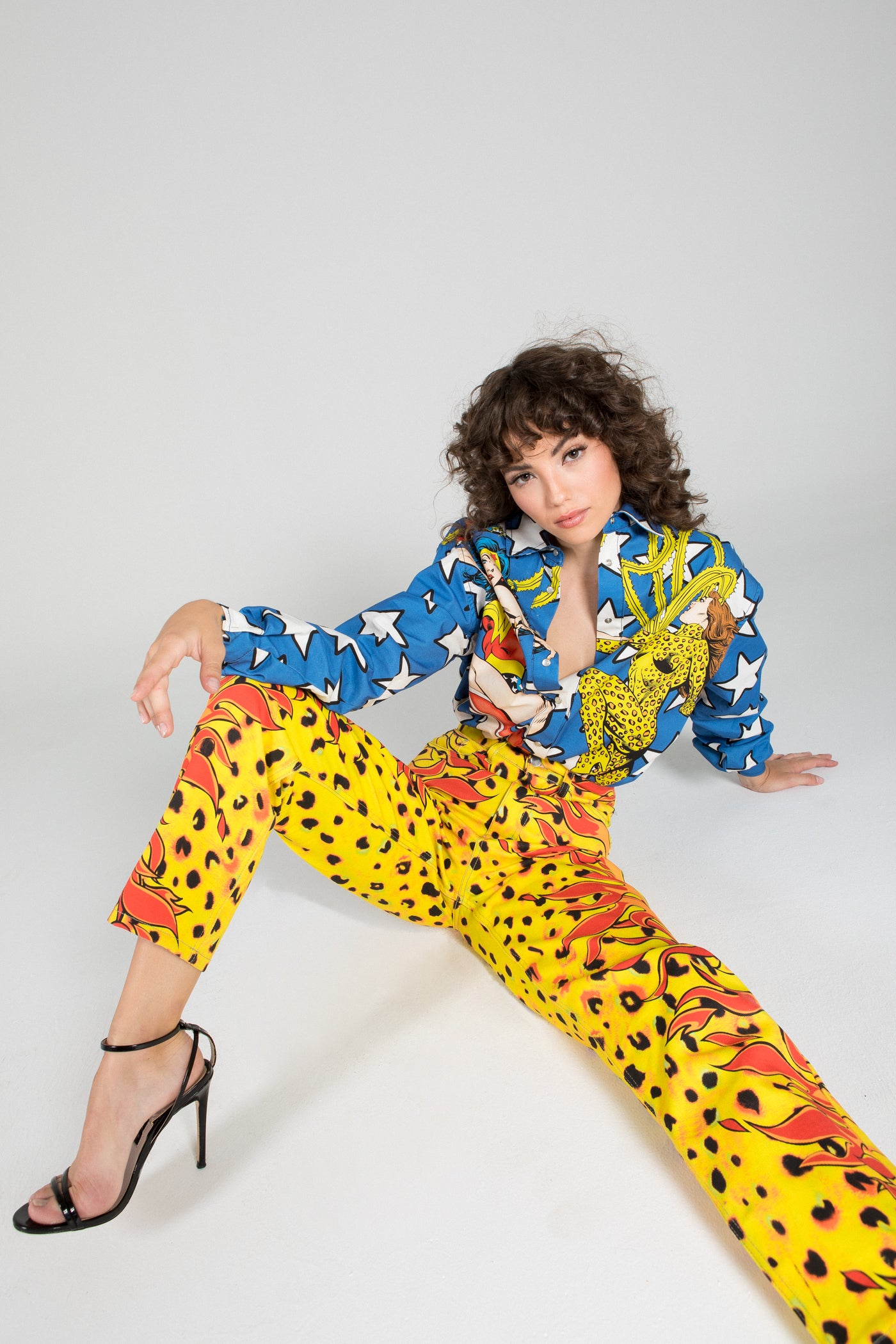 CHEETAH MOM FIT JEANS
