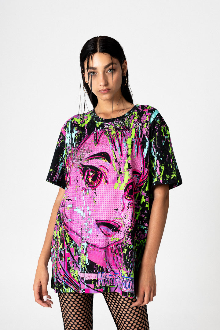 GLITCH DOLL OVERSIZED T-SHIRT